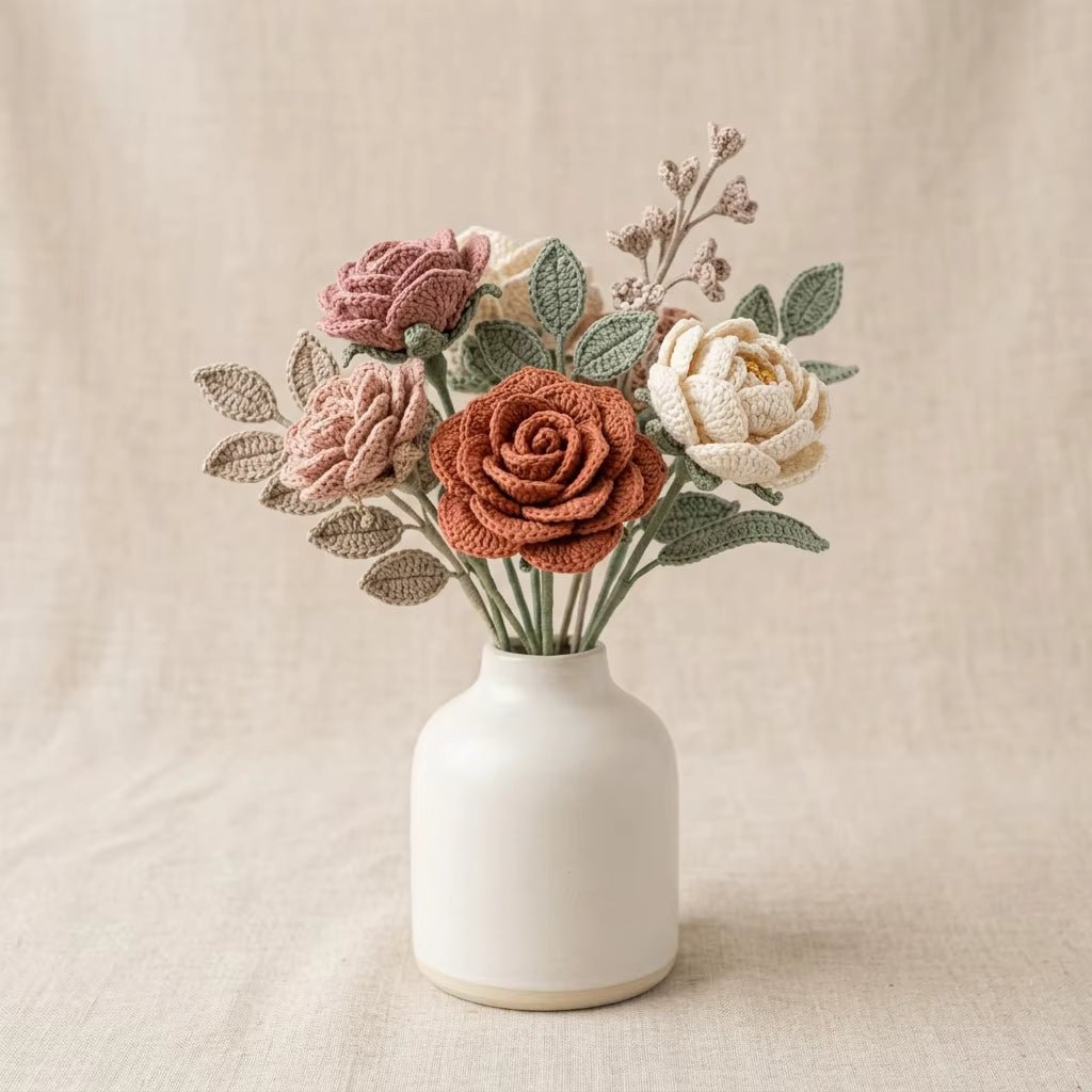 Crocheting Artificial Flowers